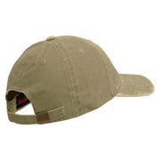 U.S. Army 29th Infantry Division Embroidered Washed Solid Pigment Dyed Cotton Twill Brass Buckle Cap - Khaki OSFM
