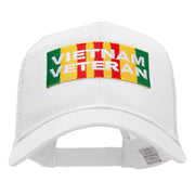 Vietnam Veteran Rectangle Patched Cotton Mesh Cap