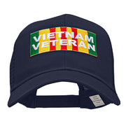 Vietnam Veteran Rectangle Patched Cotton Mesh Cap