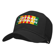 Vietnam Veteran Rectangle Patched Cotton Mesh Cap