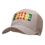 Vietnam Veteran Rectangle Patched Cotton Mesh Cap