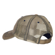 US Navy CPO Retired Embroidered Low Profile Cotton Mesh Cap