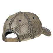 US Navy CPO Retired Embroidered Low Profile Cotton Mesh Cap