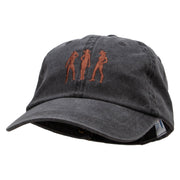 Three Cowgirls Embroidered Pigment Dyed Wash Cap - Black OSFM