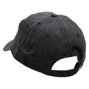 Three Cowgirls Embroidered Pigment Dyed Wash Cap - Black OSFM