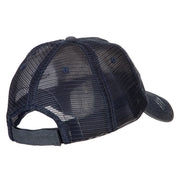 US Navy CPO Retired Embroidered Low Profile Cotton Mesh Cap