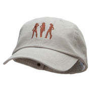 Three Cowgirls Embroidered Pigment Dyed Wash Cap - Putty OSFM