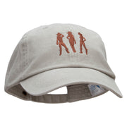 Three Cowgirls Embroidered Pigment Dyed Wash Cap - Putty OSFM