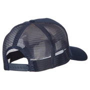 I Love Grandpa Embroidered Solid Cotton Mesh Pro Cap