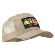 Vietnam Army Veteran Patched Mesh Cap