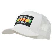 Vietnam Army Veteran Patched Mesh Cap