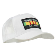 Vietnam Army Veteran Patched Mesh Cap