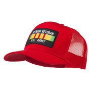 Vietnam Army Veteran Patched Mesh Cap