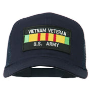 Vietnam Army Veteran Patched Mesh Cap