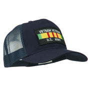 Vietnam Army Veteran Patched Mesh Cap