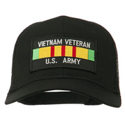 Vietnam Army Veteran Patched Mesh Cap