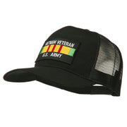 Vietnam Army Veteran Patched Mesh Cap