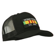 Vietnam Army Veteran Patched Mesh Cap