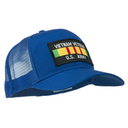 Vietnam Army Veteran Patched Mesh Cap