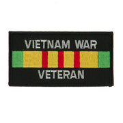 Veteran Rectangle Embroidered Military Patch