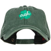 Clover Irish Embroidered Washed Buckled Cap