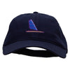 Windsurfing Boat Embroidered Garment Washed Cotton Twill Cap - Navy OSFM