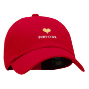 Survivor Embroidered Unstructured Washed Cap