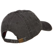 Clover Irish Embroidered Washed Buckled Cap