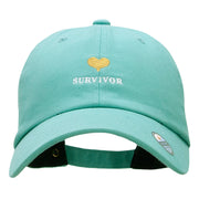 Survivor Embroidered Unstructured Washed Cap