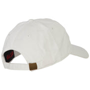 Vermont with Map Outline Embroidered Washed Cotton Twill Cap