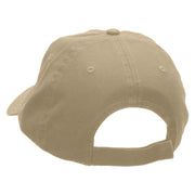 Windsurfing Boat Embroidered Garment Washed Cotton Twill Cap - Khaki OSFM