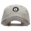 8 Ball Pool Embroidered Pigment Dyed Wash Cap - Beige-Brown OSFM