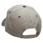 8 Ball Pool Embroidered Pigment Dyed Wash Cap - Beige-Brown OSFM