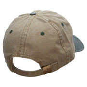 8 Ball Pool Embroidered Pigment Dyed Wash Cap - Khaki-Green OSFM