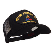 US Army 2nd Division Patched Mesh Cap