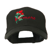 USA State Vermont Red Clover Embroidery Cap