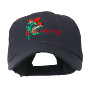 USA State Vermont Red Clover Embroidery Cap