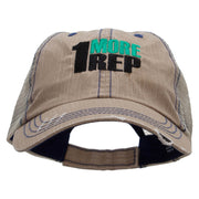 1 More Rep Embroidered Low Profile Special Cotton Mesh Cap - Khaki OSFM