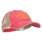 Vacation Mode Embroidered Washed Twill Trucker Cap