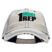 1 More Rep Embroidered Low Profile Special Cotton Mesh Cap - Putty OSFM