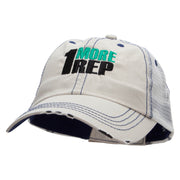 1 More Rep Embroidered Low Profile Special Cotton Mesh Cap - Putty OSFM