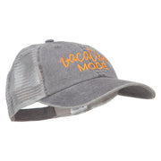 Vacation Mode Embroidered Washed Twill Trucker Cap