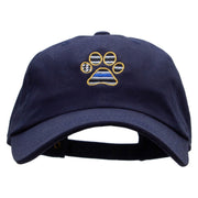 Paw Cop Embroidered Washed Cap