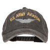 US Army Aviator Embroidered Washed Cotton Twill Cap