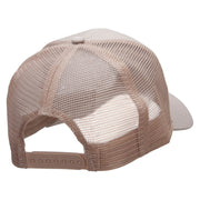 Golf Clubs Embroidered Solid Cotton Prostyle Twill Mesh Cap - Khaki OSFM