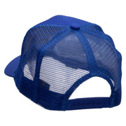 Golf Clubs Embroidered Solid Cotton Prostyle Twill Mesh Cap - Royal OSFM