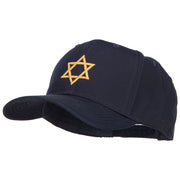 3D Star of David Embroidered Twill Cap