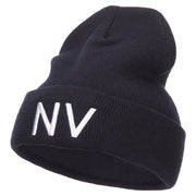 Nevada State NV Embroidered Cuff Beanie