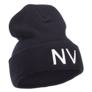 Nevada State NV Embroidered Cuff Beanie