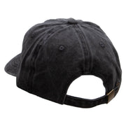 4 Sports Embroidered Unstructured Pigment Dyed Cotton Cap - Black OSFM